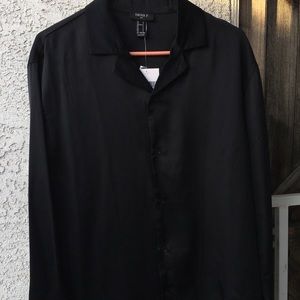 Black Oversized Botton Down